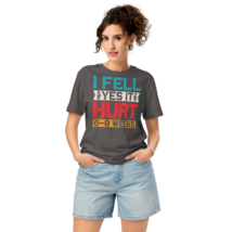 Unisex Organic Mid-Light T-Shirt – I Fell Anthracite - $49.99