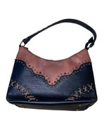 Justin Western Conceal Carry Embroidered Studded Tote Bag Purse Black/Ch... - £43.88 GBP