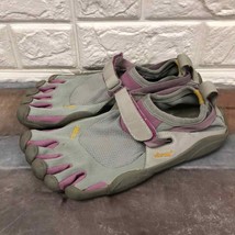 Vibram five finger toe shoes gray &amp; lilac women’s EU39 hiking adventure ... - $46.28