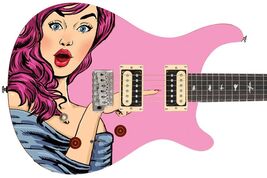 Guitar Wrap Skin Axe Re-Skin Pop Rock Biggest Fan Groupie Girl  1210 - $27.71+