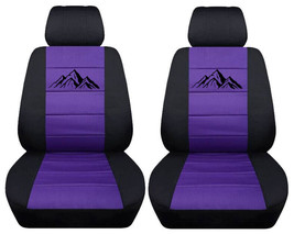 Front set car seat covers fits  2015-2023  Jeep Renegade with mountain design - £63.19 GBP