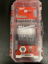 Milwaukee 25 Piece Screw Driver Drill Bit Set Impact Duty SHOCKWAVE Allo... - $18.10