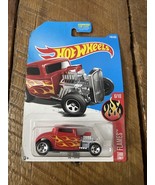 Hot Wheels 2017 HW Flames Red &#39;32 Ford HOT ROD New 6/10 Classic Car 5 Spoke - $37.25 MXN