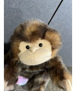 Folkmanis Folktails Baby Monkey Chimp Zoo Hand Puppet Plush Long Tail - $17.77