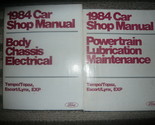 1984 Ford Tempo Mercury Topacio Servicio Tienda Reparación Manual Juego ... - $14.92