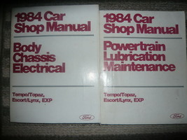 1984 Ford Tempo Mercury Topacio Servicio Tienda Reparación Manual Juego Fábrica - £11.92 GBP