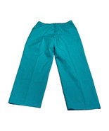 Jantzen Pants Women&#39;s 10 Petite Green Polyester High-Rise Elastic Waist ... - $18.37