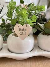 East of India little keepsake heart gift tag - Baby Girl - $24.48 MXN