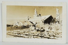 ALASKA Rppc An Alaskan Winter Snow Covered Home Real Photo Postcard O10 - $29.95