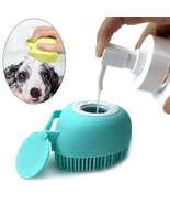 Eco-friendly Soft Pet Silicone Bath Brush With Soap Dispenser - $13.89 CAD