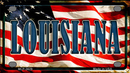 Louisiana US Flag Novelty Mini Metal License Plate Tag - £11.77 GBP