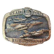 US Airforce USAF Air Superiority Vintage Belt Buckle Aircraft Vtg 1983 - £22.47 GBP