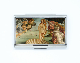 Business &amp; Credit Card Case The Birth of Venus Botticelli Steel Pocket holder - £12.70 GBP
