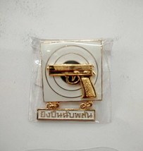 3rd Class Royal Thai Army, Navy, Air force infantry Pistol Metal Badge PIN - £6.42 GBP