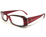 ETRO Eyeglasses Frames VE 9878 COL.9OR Clear Striped Red Purple 52-14-140 - $55.97
