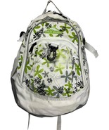 High Sierra 5420-110 backpack White with Green &amp; Grey 70s Floral Patterns - $23.75