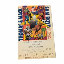 Ozzy Osbourne Las Vegas Sam Boyd Stadium 1996 Concert Ticket Stub Rare - £112.09 GBP