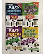  Lot (4) PennyPress Easy Crossword Express Jumbo Special Puzzle Books 20... - £17.98 GBP