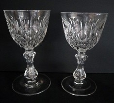 Pr Superb VICTORIAN 7&quot; Scalloped Bowl Drinking Glasses ca1860 - £293.87 GBP
