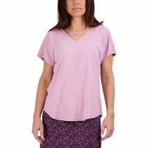 Tranquility by Colorado Clothing Women&#39;s V-neck Top Lilac Size Large NWT - £6.26 GBP