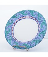 Dansk Mosaic Tile Salad Lunch Dessert Plates Wave Portugal - 9 in Porcelain - $11.99