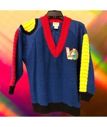 Vintage Y2K 90’s Verenza Sports by Perrie color block sweater women’s si... - £37.75 GBP