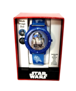 Disney Star Wars The Force Awakens R2 D2  Digital Watch MULTI IMAGE BLUE... - £15.73 GBP