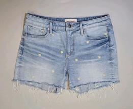 Driftwood Women&#39;s Size 26 Flowers Embroidered 4.5&quot; Inseam Denim Lulu Sho... - €31,51 EUR