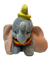 Disney Collection Dumbo Plush Stuffed Animal 14 Inches Circus Collar Yel... - £9.90 GBP