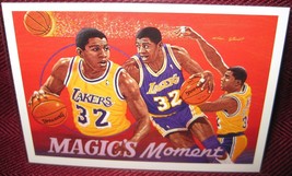 1991-92 Upper Deck #29 Magic Johnson Magic&#39;s Moment (Text Hologram Variant) - £3.93 GBP