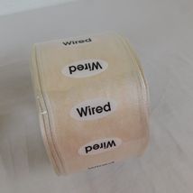 Sheer Ivory Cream Wired Ribbon 2.25" Wide Wedding Shower Christmas Wreath Gifts - $9.75