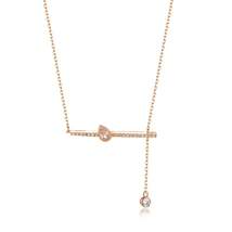 Teardrop and Horizontal Pendant Necklace - £44.80 GBP