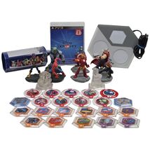 PS3 Disney Infinity 2.0 Marvel Super Heroes Figures, Power Discs, Portal... - $54.45