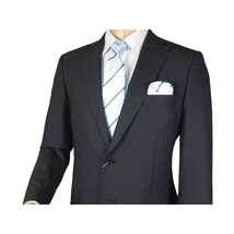 Men Suit BERLUSCONI Turkey Italian Wool 180's Single Breasted 623-03 Navy Plaid image 9