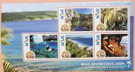 NIUE 2009 2 Stamp Sheets: Scenic Definitives 11 stamps total MNH - £18.04 GBP