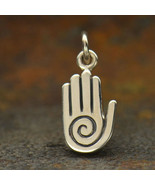 Sterling Silver Healing Hand Charm 17x7mm - $25.75 CAD