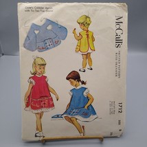 UNCUT Sewing PATTERN McCalls 1712, Childs 1952 Cobbler Apron with Tic Ta... - £22.07 GBP