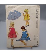 UNCUT Sewing PATTERN McCalls 1712, Childs 1952 Cobbler Apron with Tic Ta... - £22.04 GBP