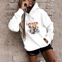 Women&#39;s Fashion Hoodie Casual Long Sleeve Pullover Loose Sweatshirt Cute  Machin - £57.44 GBP