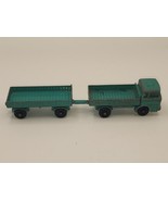 Vintage Matchbox Lesney Mercedes Truck Trailer Series 1 &amp; 2 Green No Top... - $21.13 CAD
