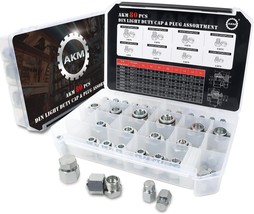 Akm 80 Pcs Din Light Duty Cap &amp; Plug Assortment Hydraulic Adapter Fittin... - $111.39