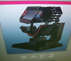 Sente SAC II Arcade Flyer Rare Prototype Simulator Original 1984 Video Game - £38.88 GBP