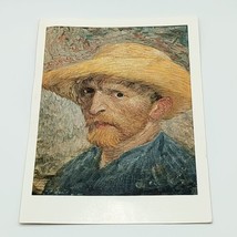 Vincent Van Gogh Self-Portrait Hat Postcard Art The Art Institute of Chicago - £2.23 GBP