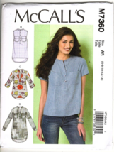 McCall&#39;s M7360  Misses 14 to 22 Loose Fitting Tops and Tunics Sewing Pat... - £11.81 GBP