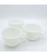 Vintage Pyrex Plain White Milk Glass Coffee Cups Tea Cups 1950’s – Set of 3 - €8,46 EUR