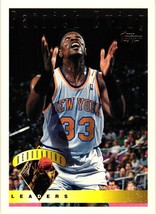 1995-96 Topps Rebounding Leaders Patrick Ewing #14 NY Knicks  - £1.95 GBP