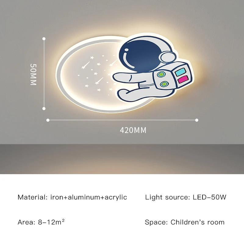  LED Chandeliers  Astronaut Ceiling Lamp  Children&#39;s Room room Creative Decorati - £185.23 GBP