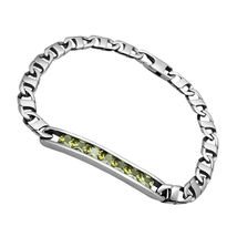 TK570 - High polished (no plating) Stainless Steel Bracelet with AAA Gra... - $25.40 CAD