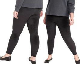 Old Navy Women&#39;s High Rise Velvet Leggings Size 2X Black NWT - $12.00