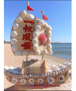 Shell Boat Smooth Sailing Gift Home Decoration - £19.45 GBP